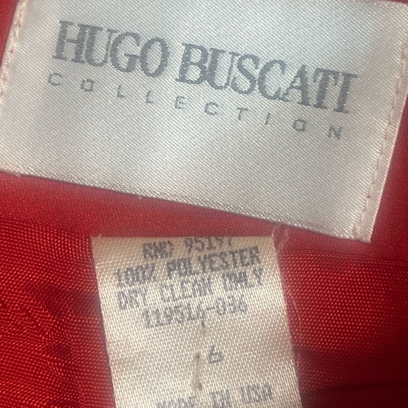 Hugo Buscati Collection Vintage Red A-Line Skirt 6 - Picture 4 of 5
